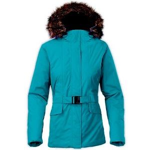 The north face dunagiri down parka jacket in teal size XL